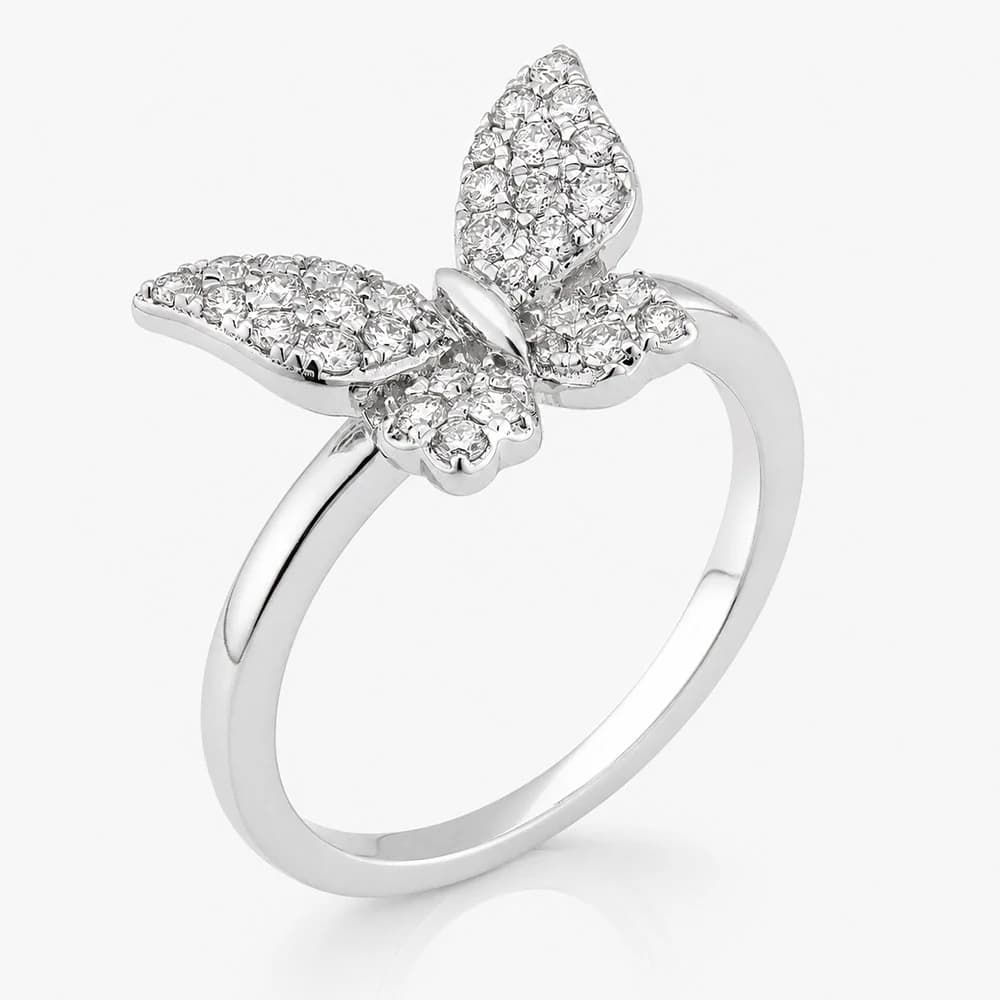 Amoura's Bold Butterfly Diamond Ring — image 1