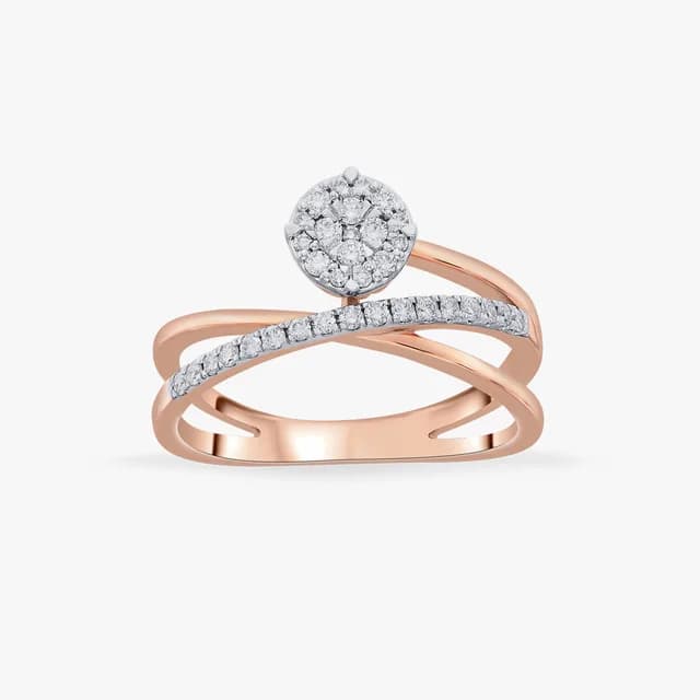 Twilight Halo Diamond Ring