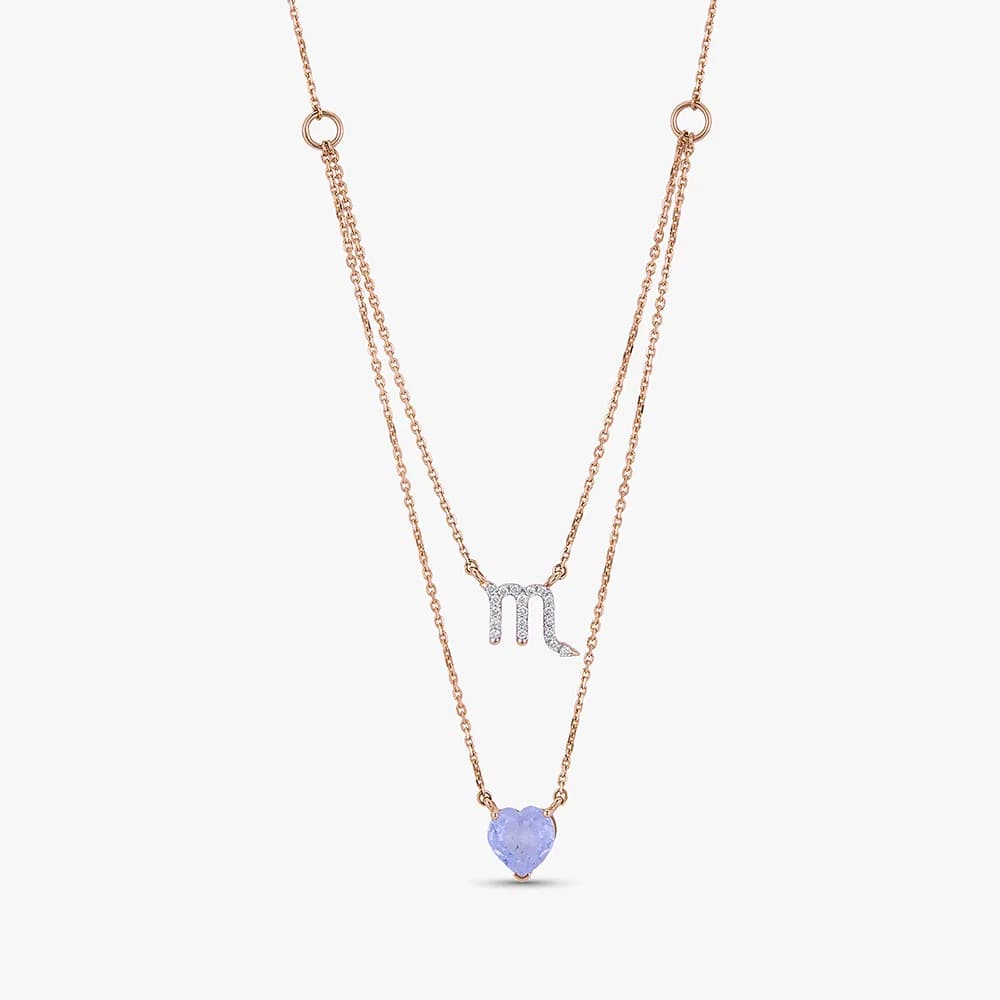 Amoura's Scorpio Zodiac Diamond Chain Pendant — image 1