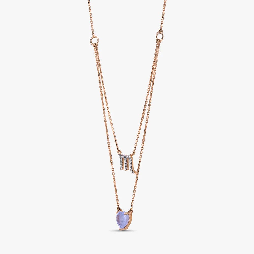Amoura's Scorpio Zodiac Diamond Chain Pendant — image 2