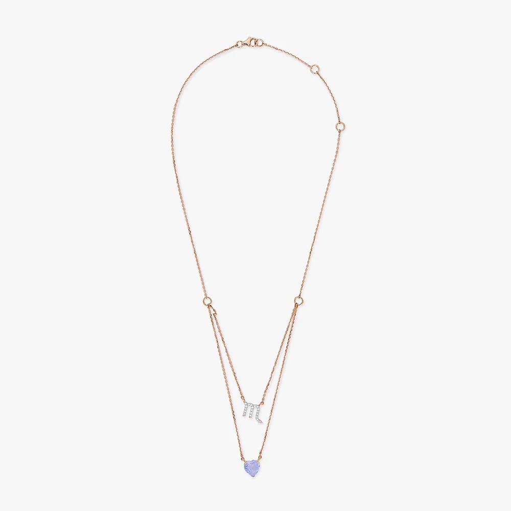 Amoura's Scorpio Zodiac Diamond Chain Pendant — image 4