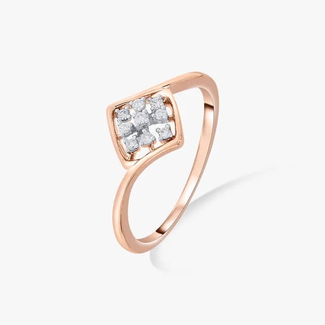 Square Serenity Diamond Ring