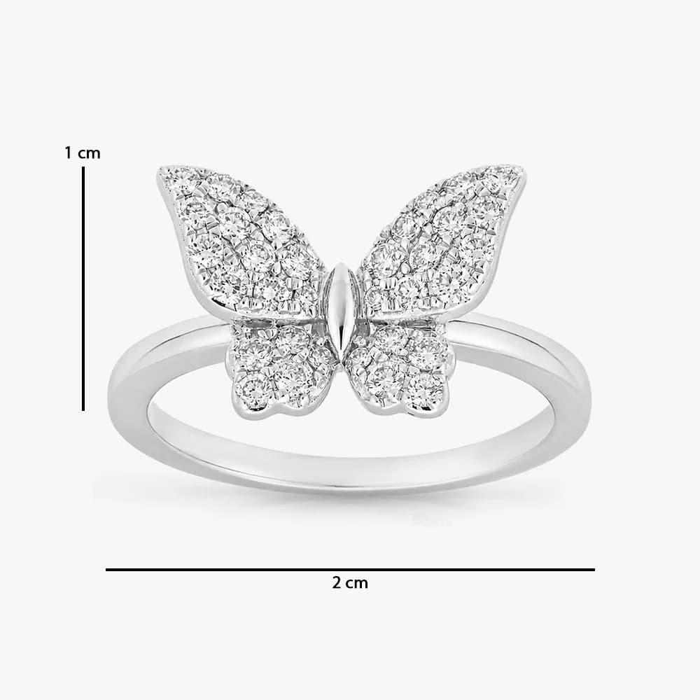 Amoura's Bold Butterfly Diamond Ring — image 5