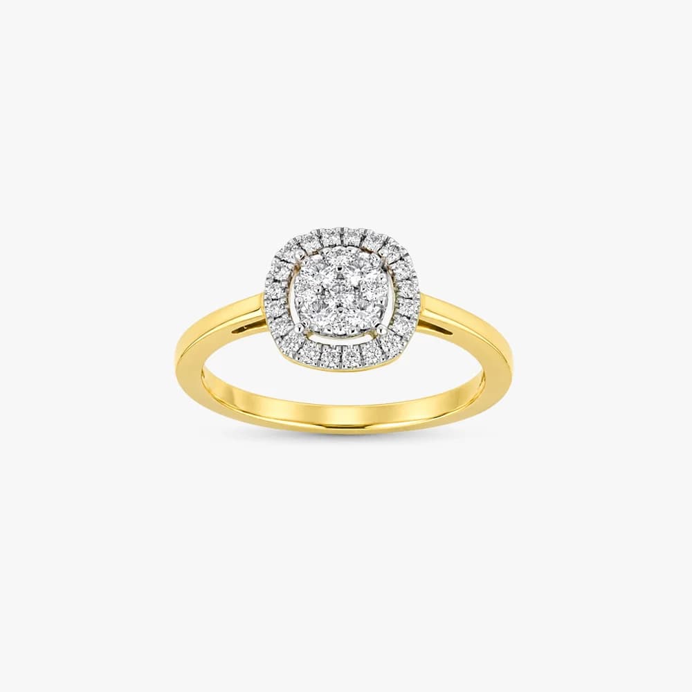 Glistening Halo Diamond Ring — image 2