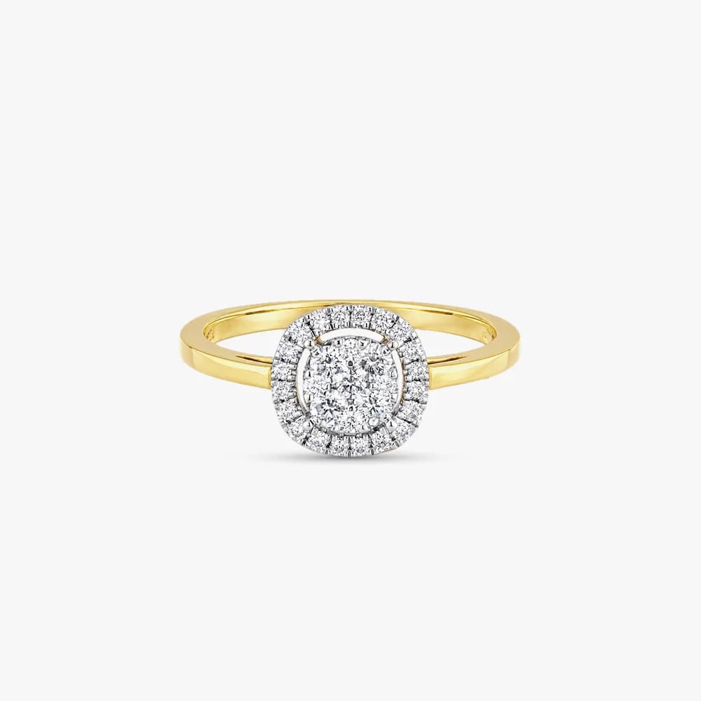 Glistening Halo Diamond Ring — image 3
