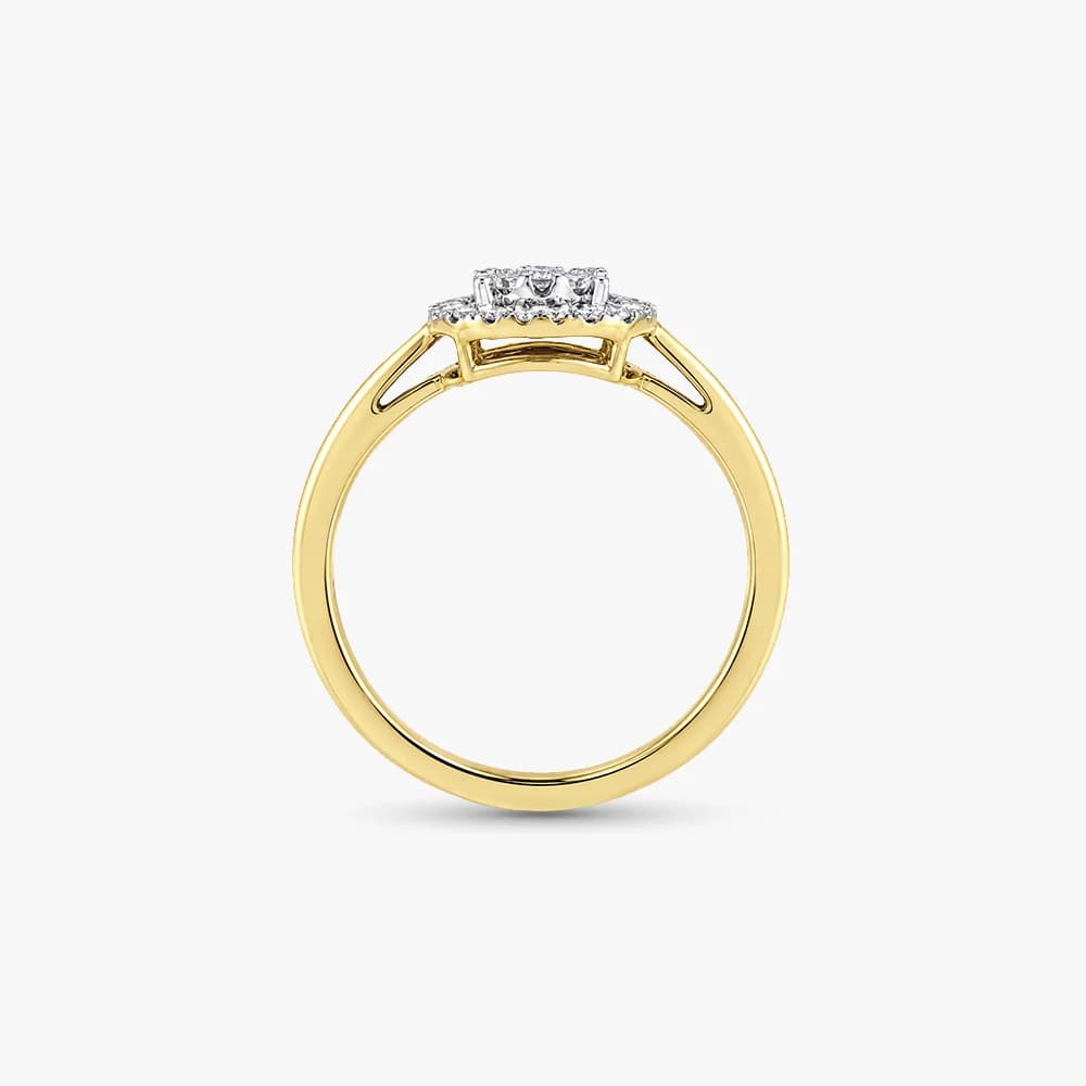 Glistening Halo Diamond Ring — image 4