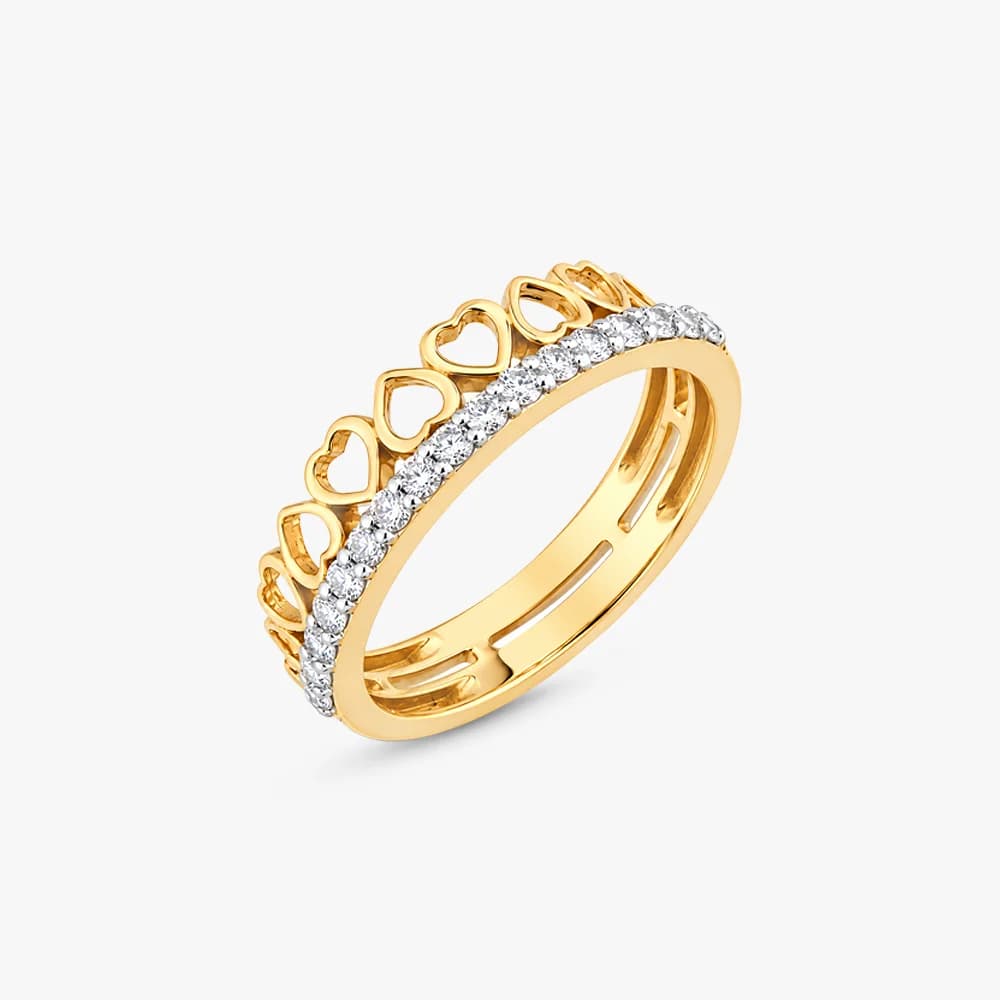 Heart Tiara Diamond Ring — image 1