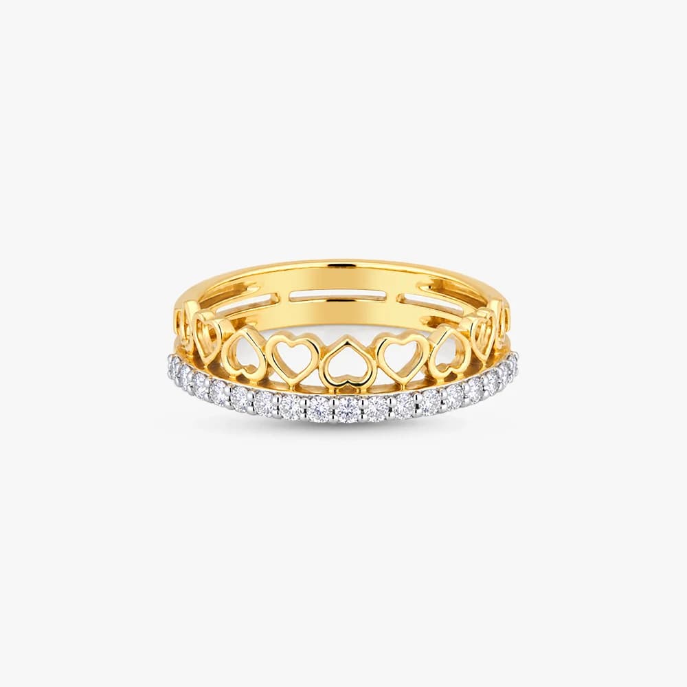 Heart Tiara Diamond Ring — image 3