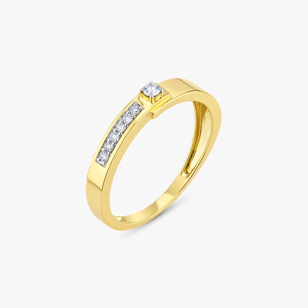 Modern Diamond Band Ring — image 1