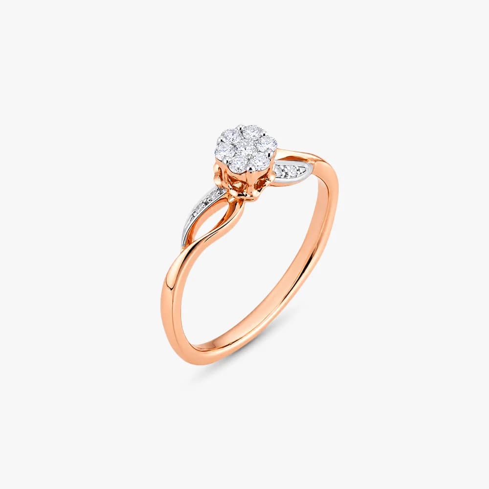 Golden Infinity Diamond Ring — image 1