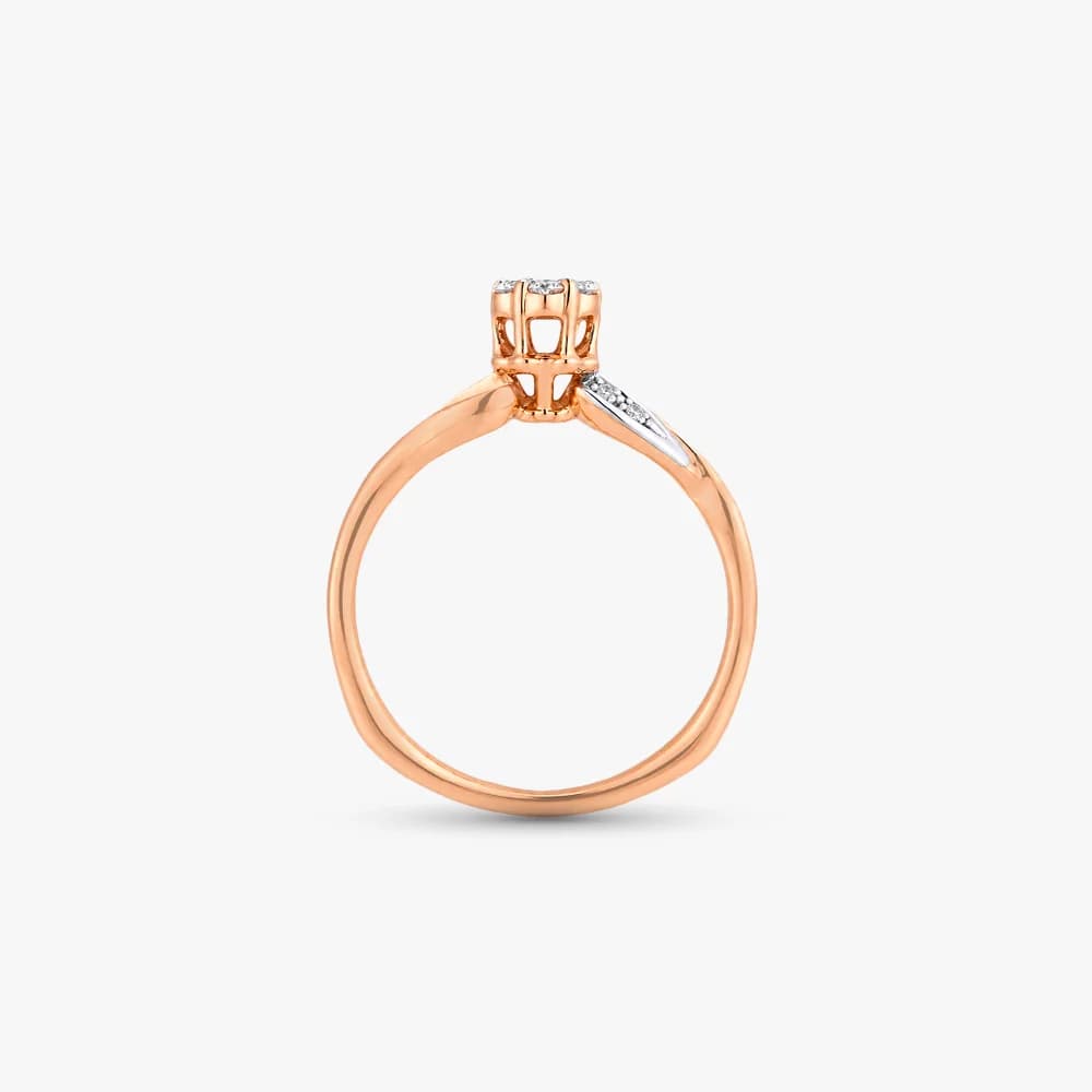 Golden Infinity Diamond Ring — image 4