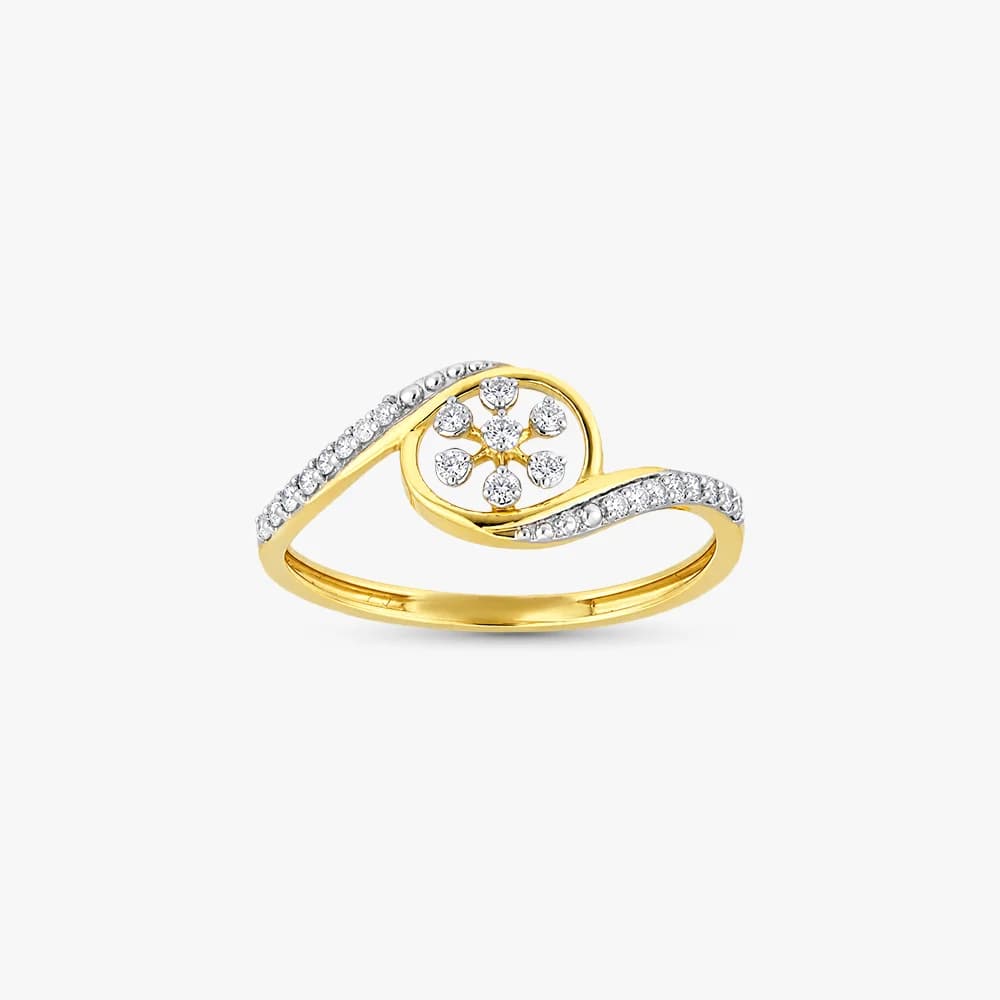 Floral Flow Diamond Ring — image 2