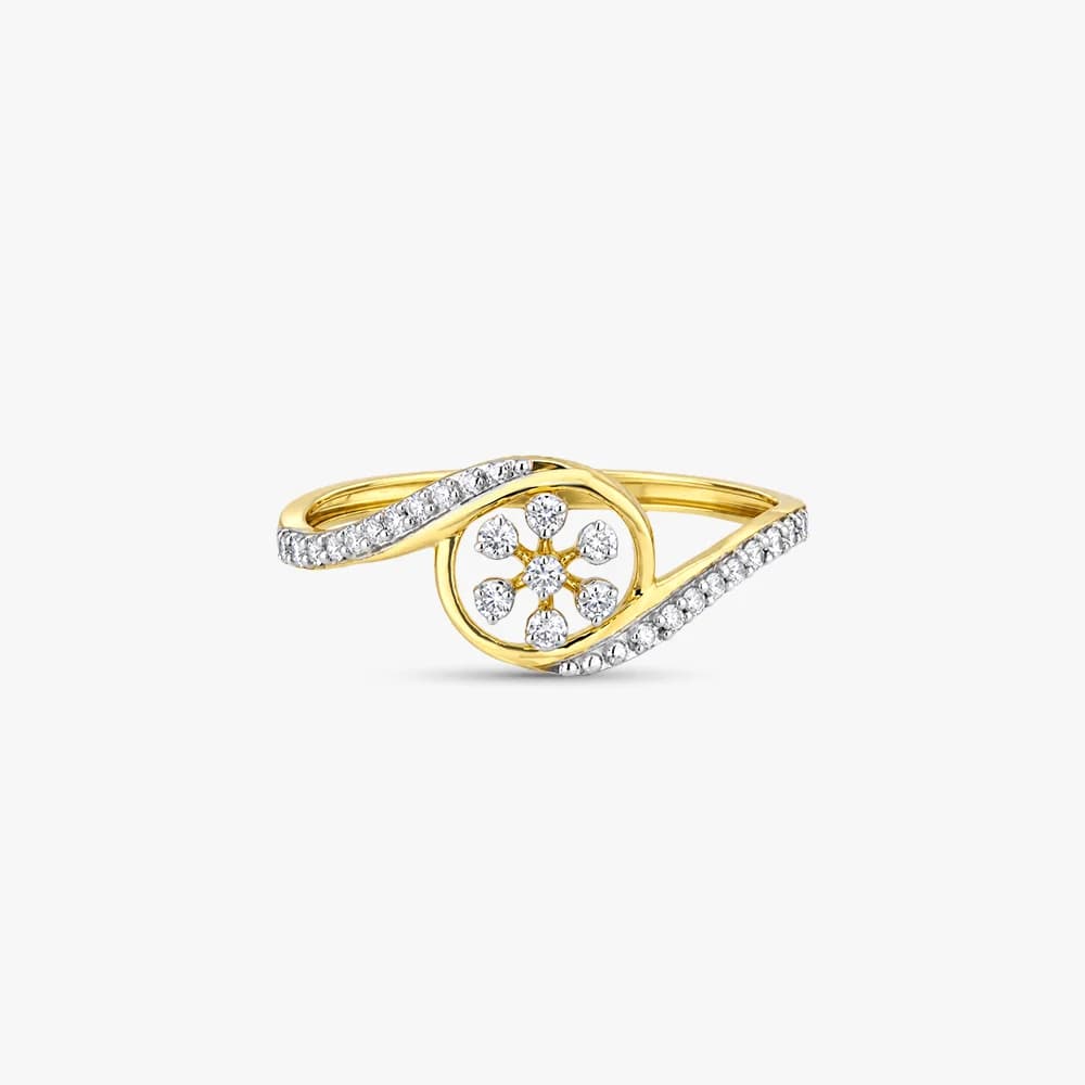 Floral Flow Diamond Ring — image 3