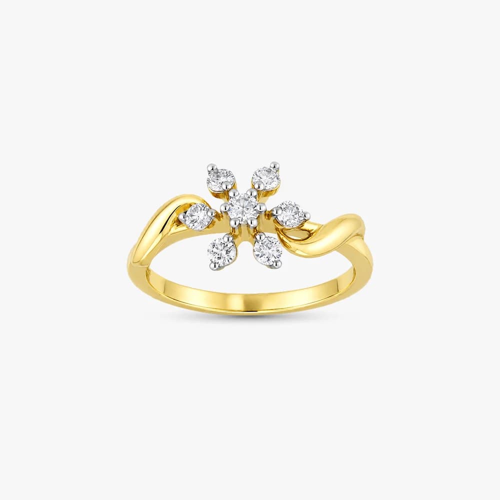Gilded Flora Diamond Ring — image 2