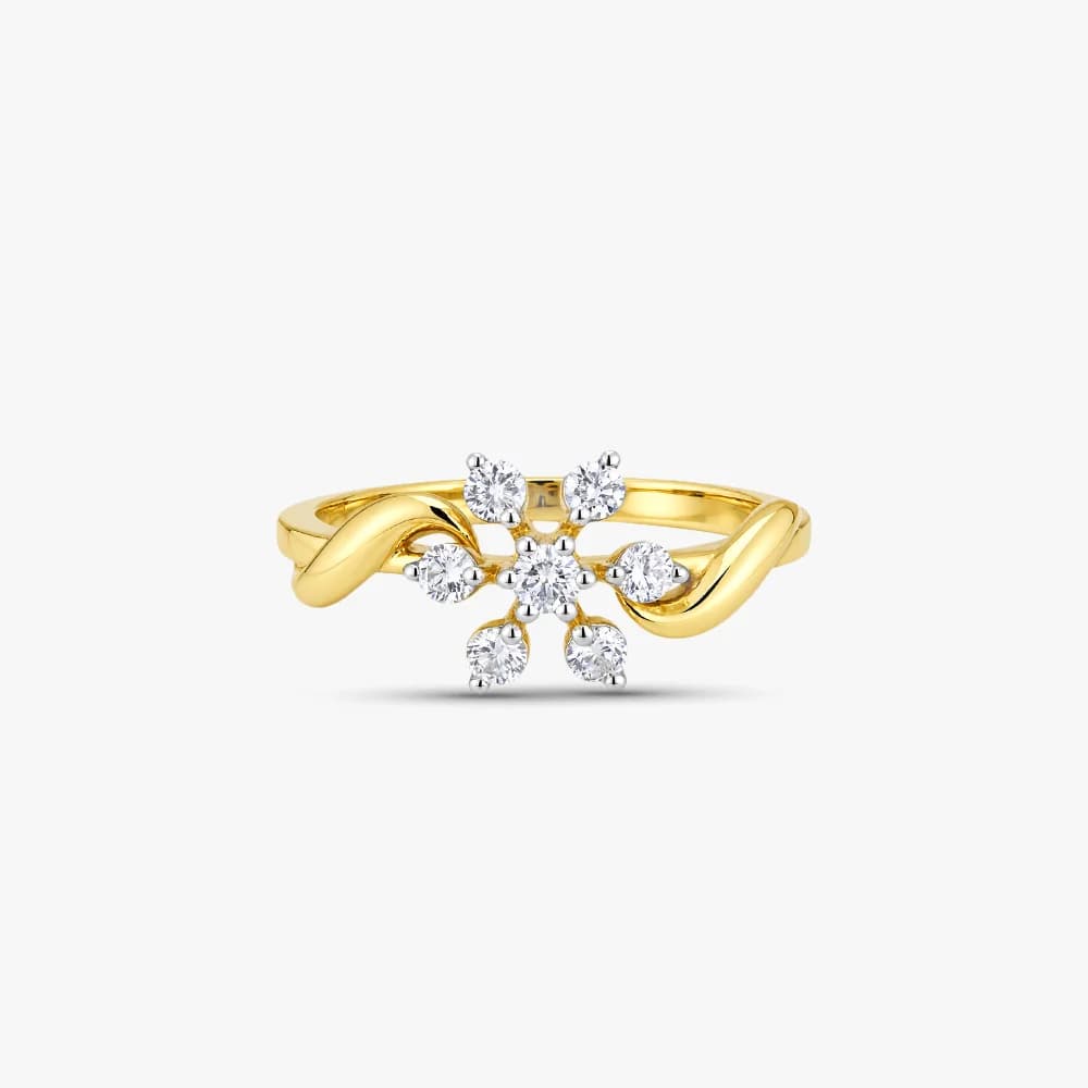 Gilded Flora Diamond Ring — image 3