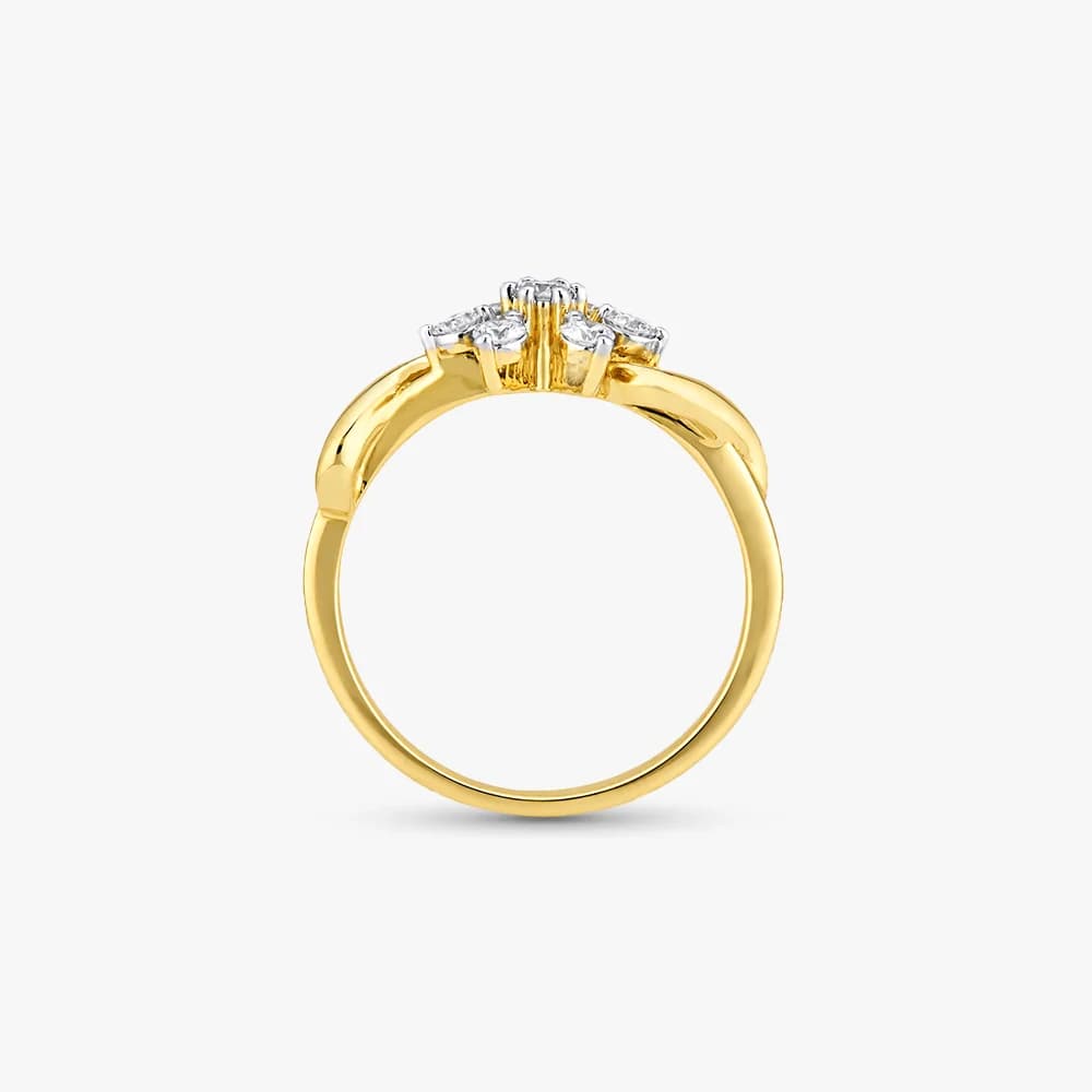 Gilded Flora Diamond Ring — image 4