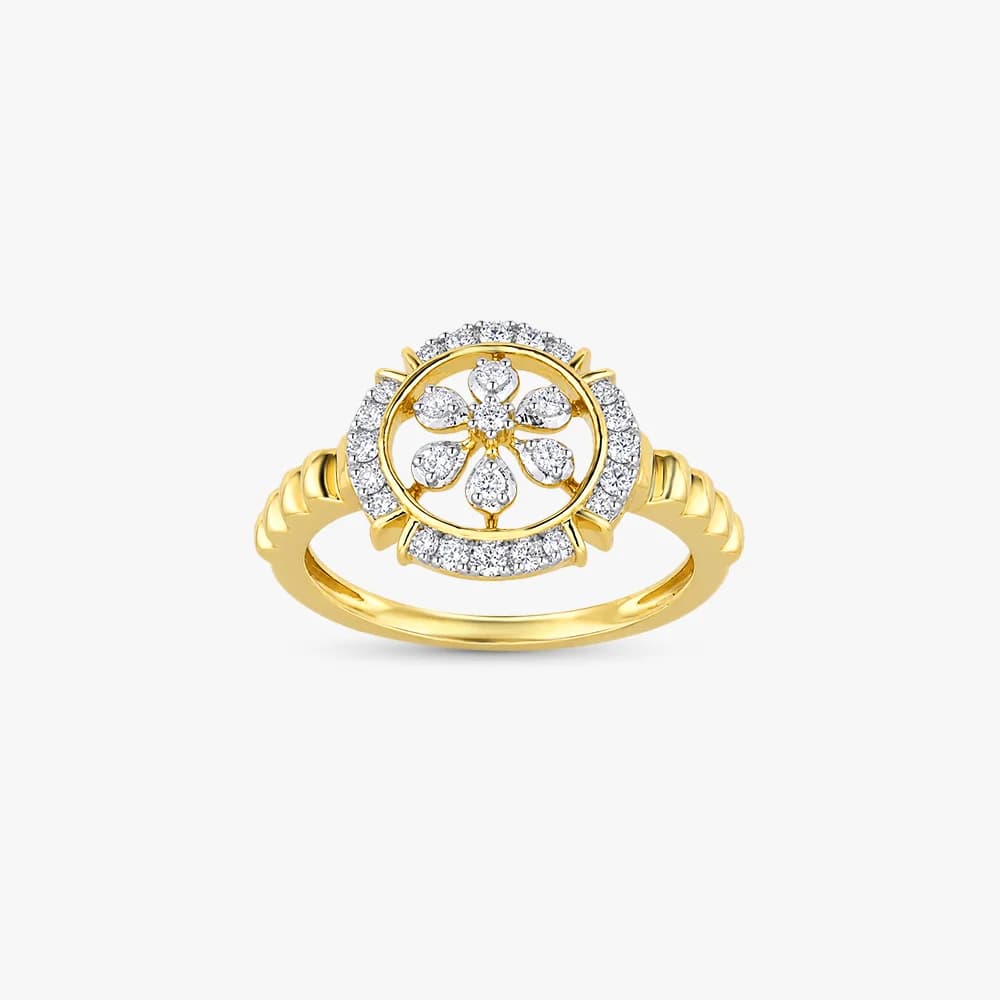 Petal Harmony Diamond Ring — image 2