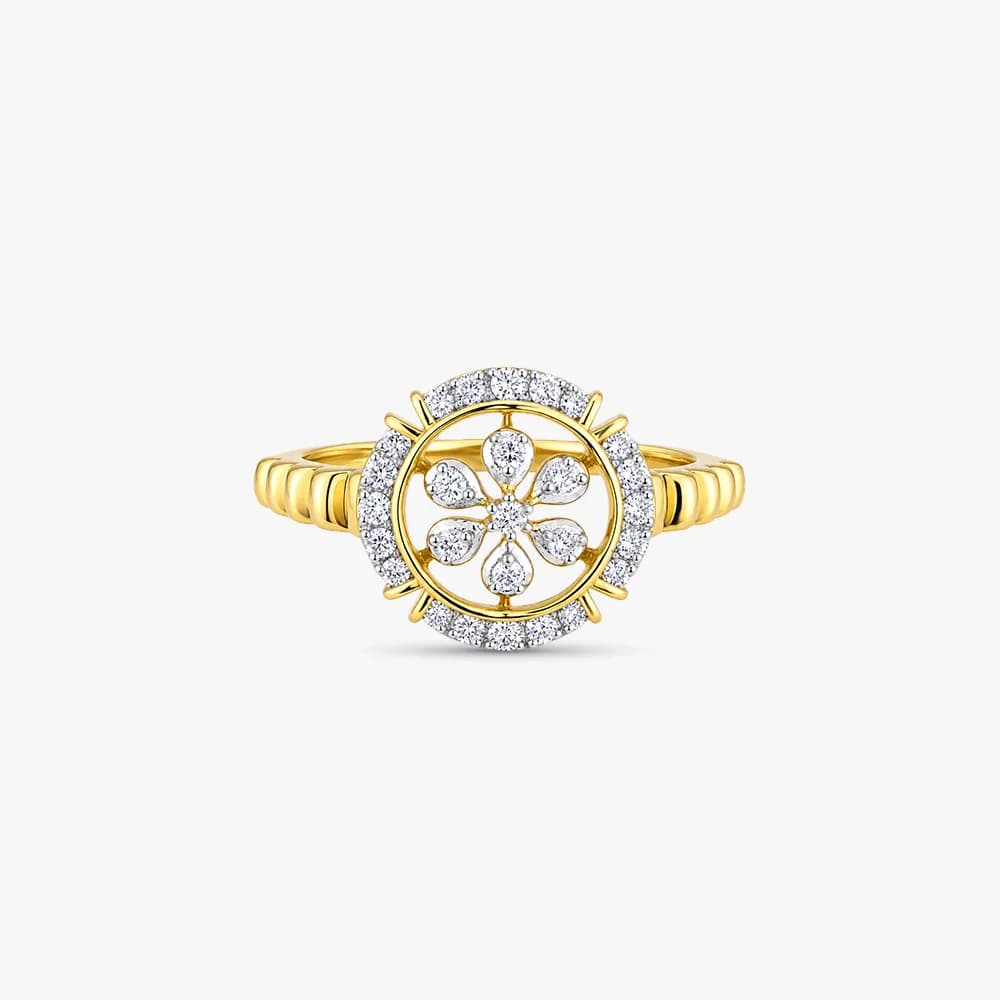 Petal Harmony Diamond Ring — image 3