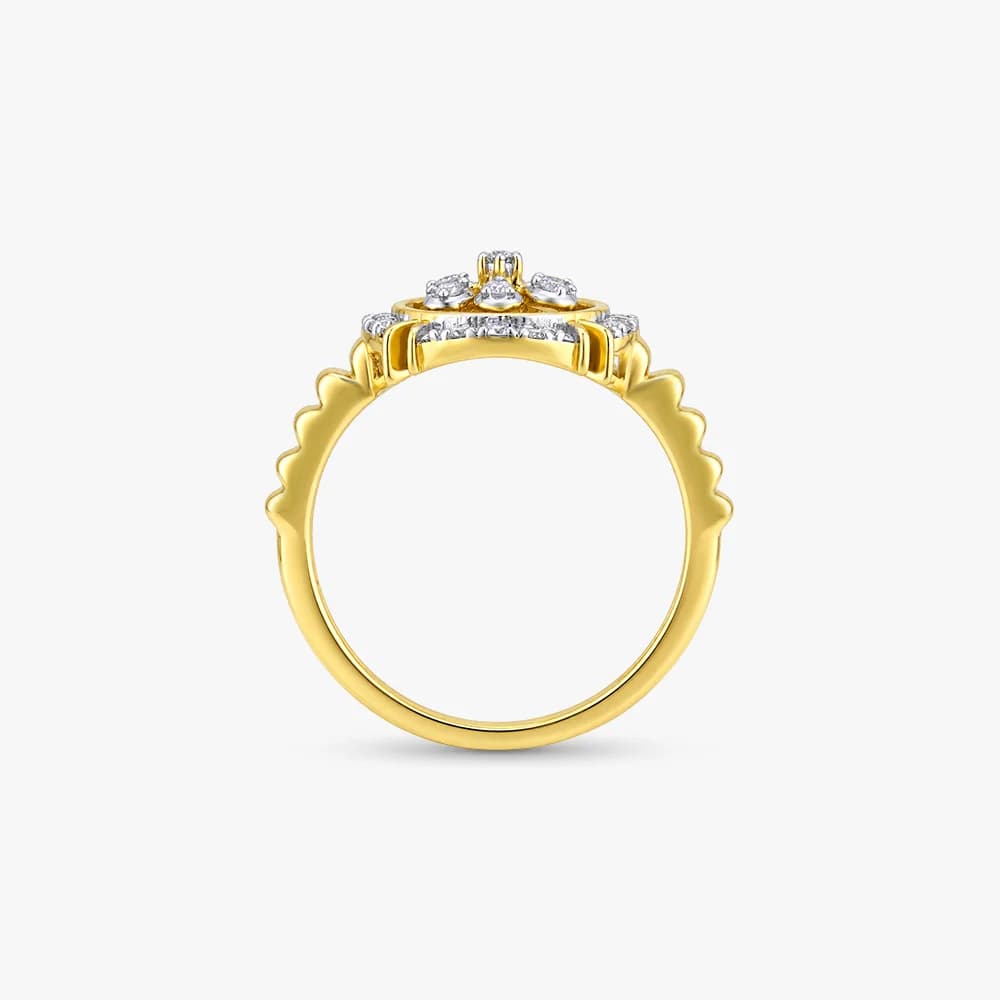 Petal Harmony Diamond Ring — image 4