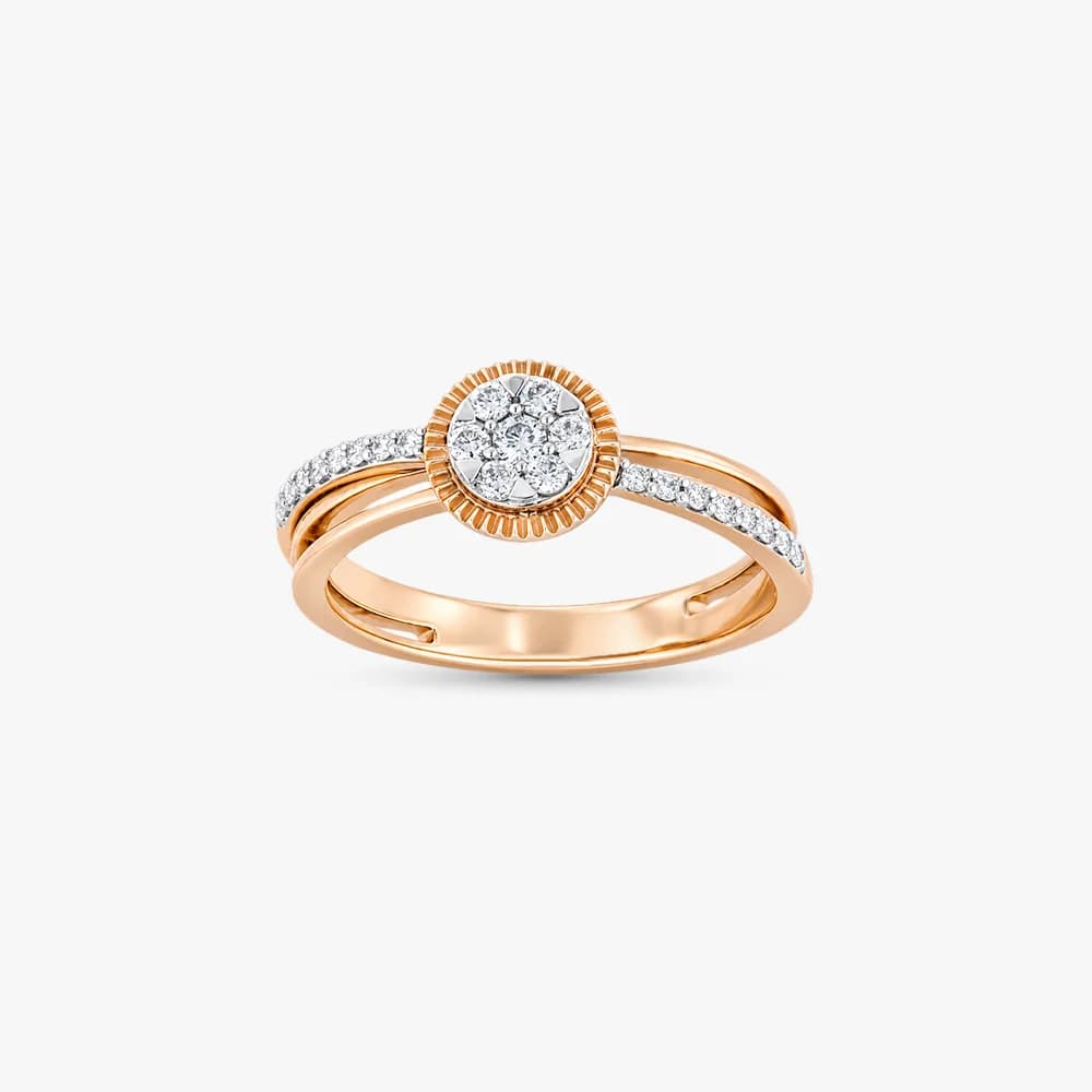 Vintage Halo Diamond Ring — image 2