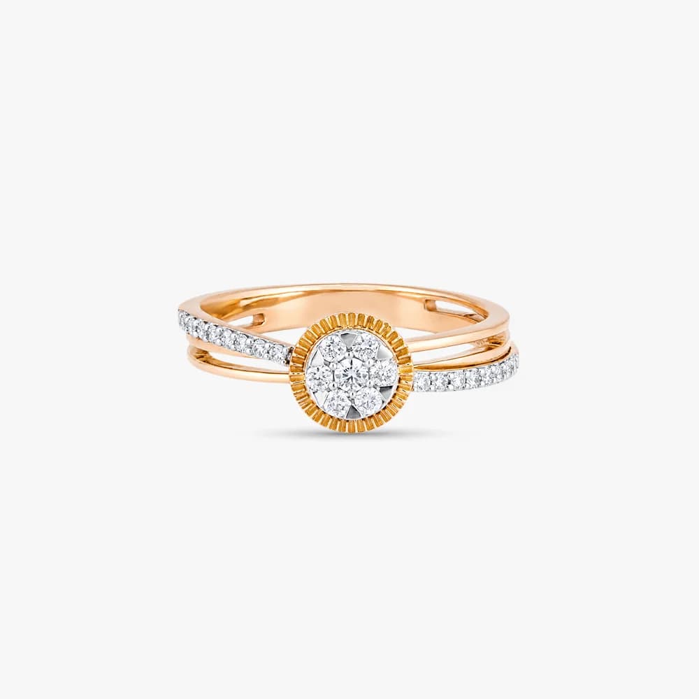 Vintage Halo Diamond Ring — image 3