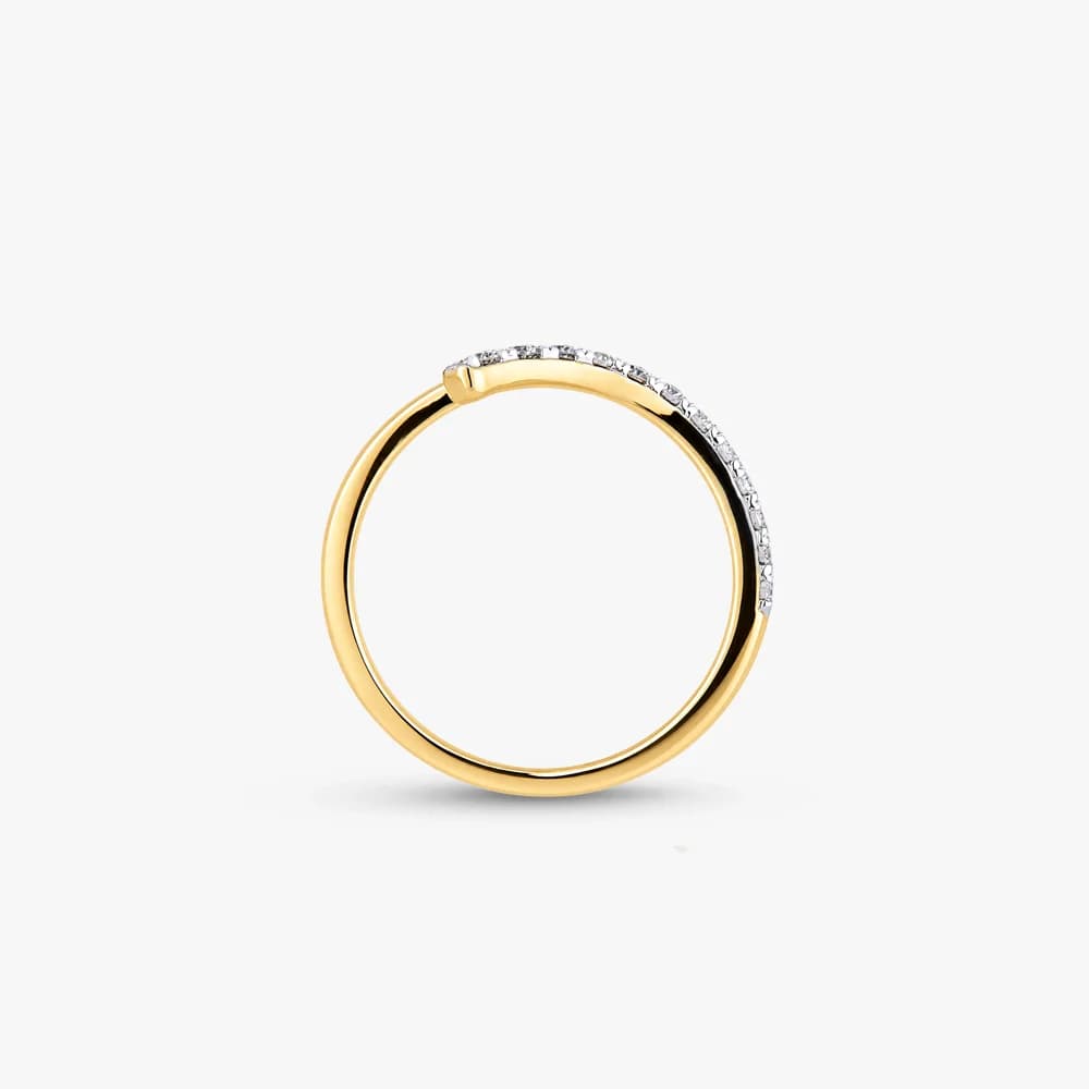 Minimal Curve Diamond Ring — image 4