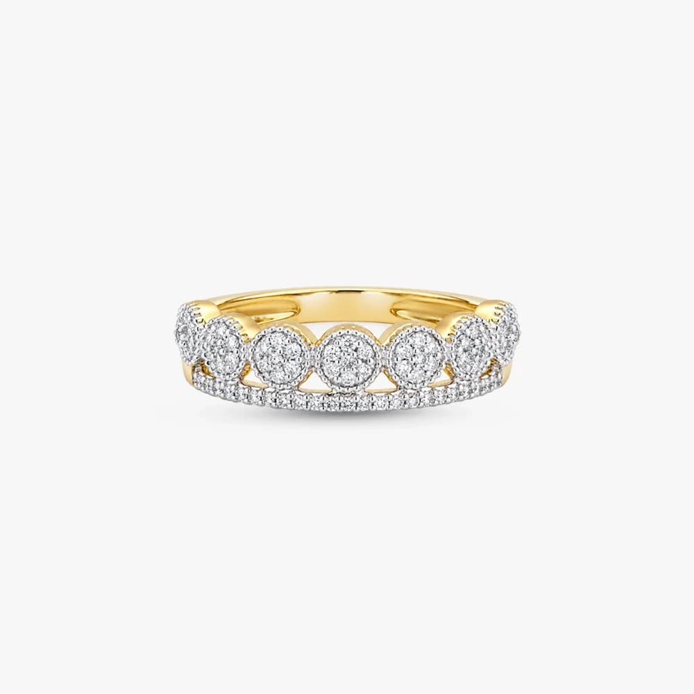 Stacked Crown Diamond Ring — image 3