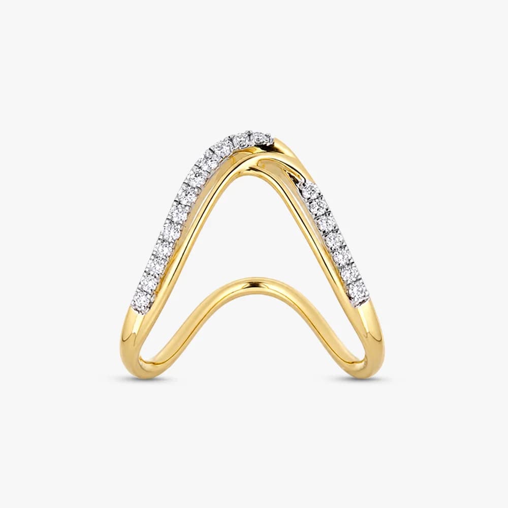 Diamond Wave Ring — image 1