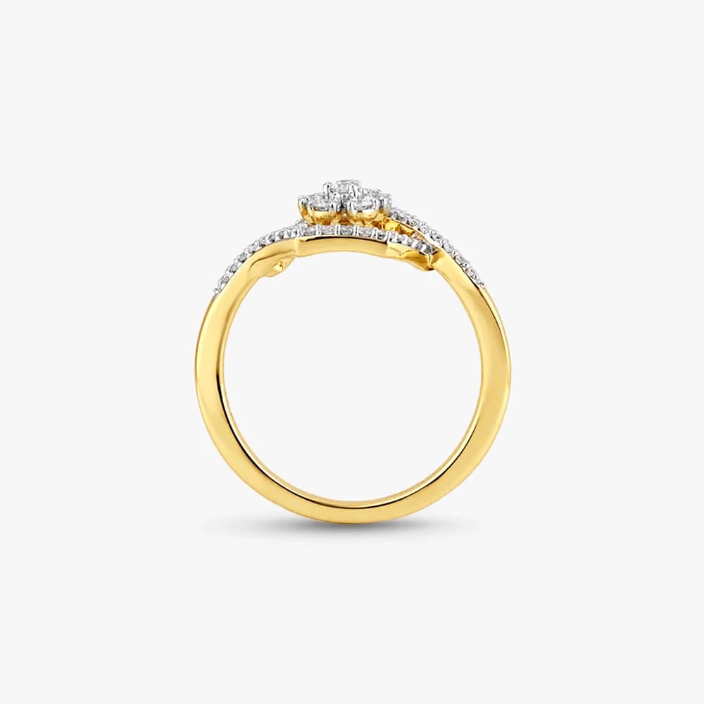 Hexagon Bloom Diamond Ring — image 4