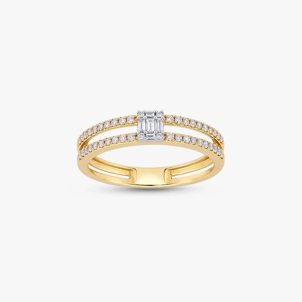Double Spark Diamond Band Ring — image 2