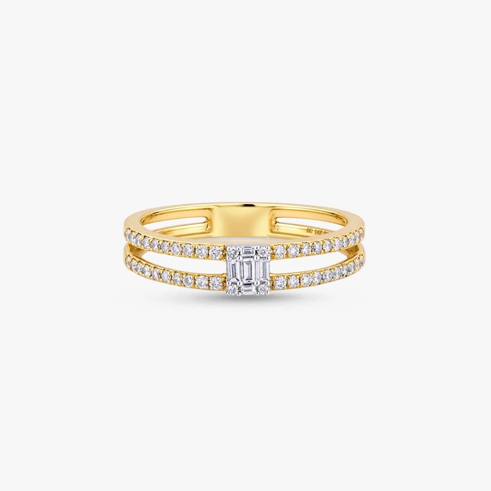 Double Spark Diamond Band Ring — image 3