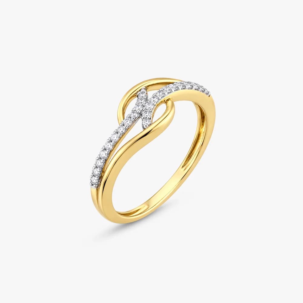 Wave Knot Diamond Ring — image 1