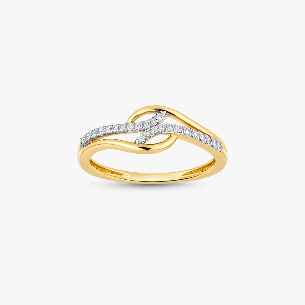 Wave Knot Diamond Ring — image 2