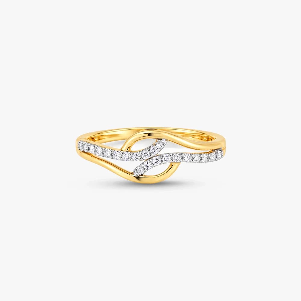 Wave Knot Diamond Ring — image 3