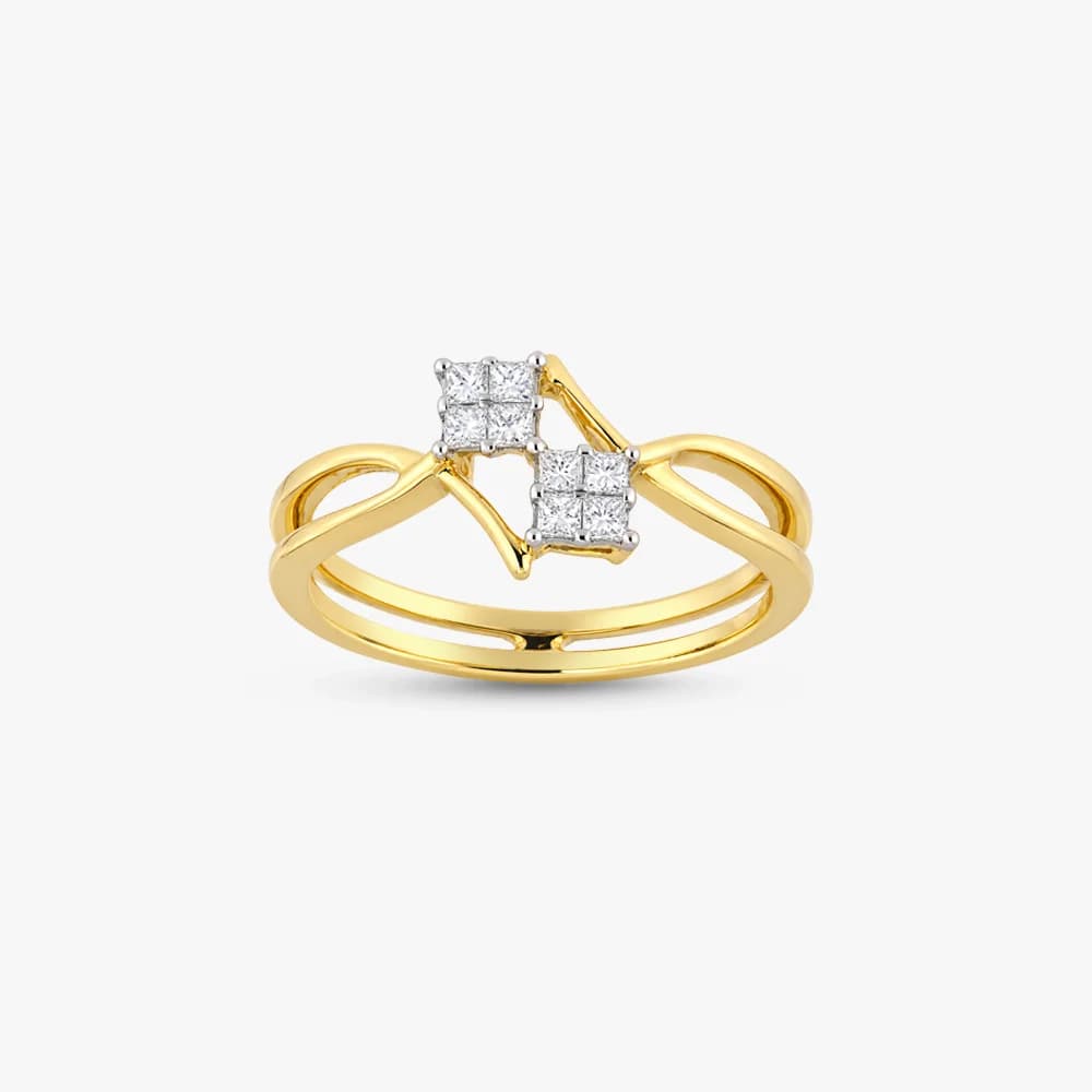 Gleaming Duo Diamond Ring — image 2