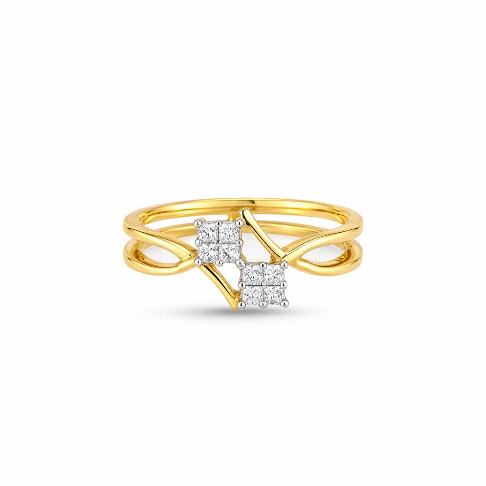 Gleaming Duo Diamond Ring — image 3