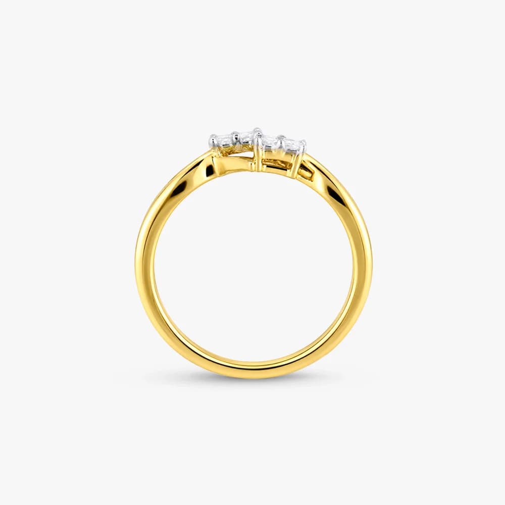 Gleaming Duo Diamond Ring — image 4