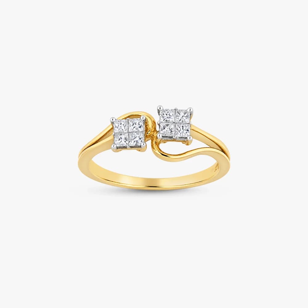 Entwined Duo Diamond Ring — image 2