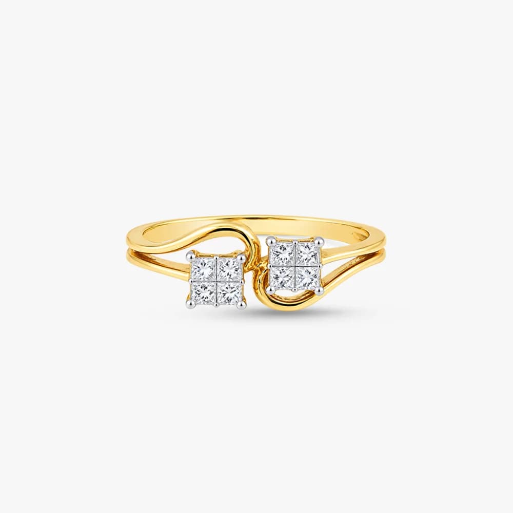 Entwined Duo Diamond Ring — image 3