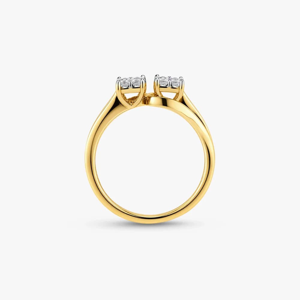 Entwined Duo Diamond Ring — image 4