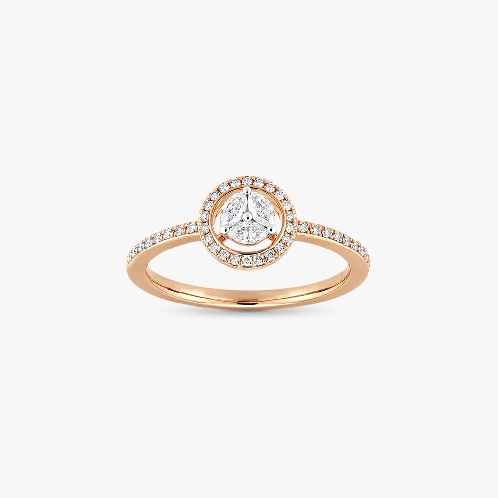 Luminous Halo Diamond Ring — image 2