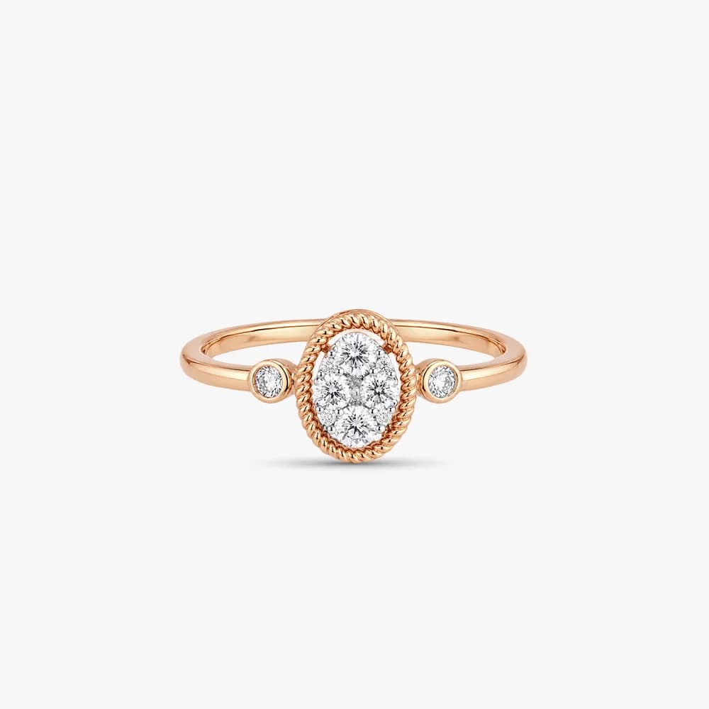 Vintage Oval Diamond Ring — image 3