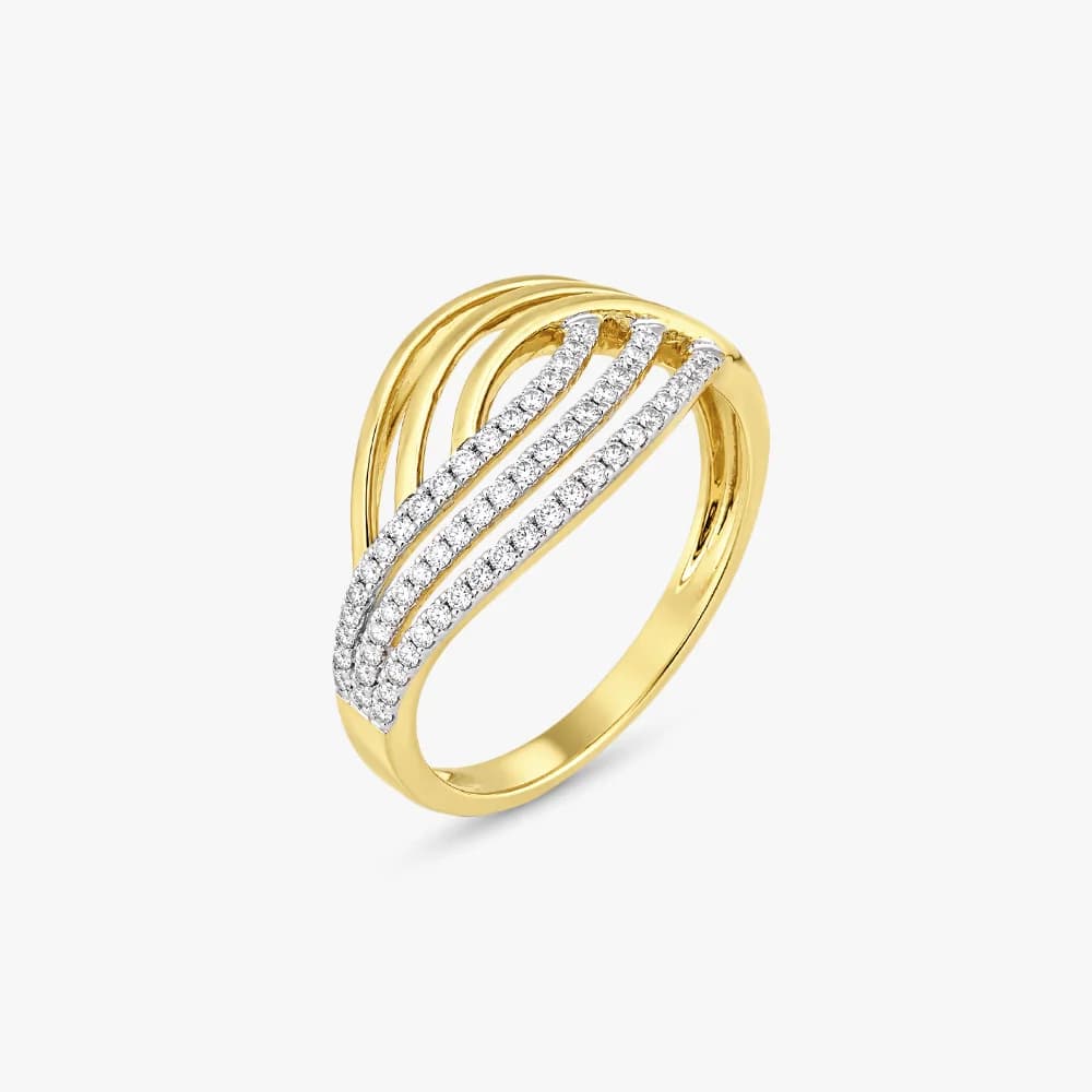 Diamond Crescendo Ring — image 1