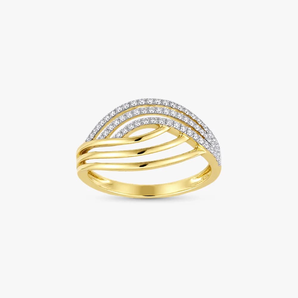 Diamond Crescendo Ring — image 2