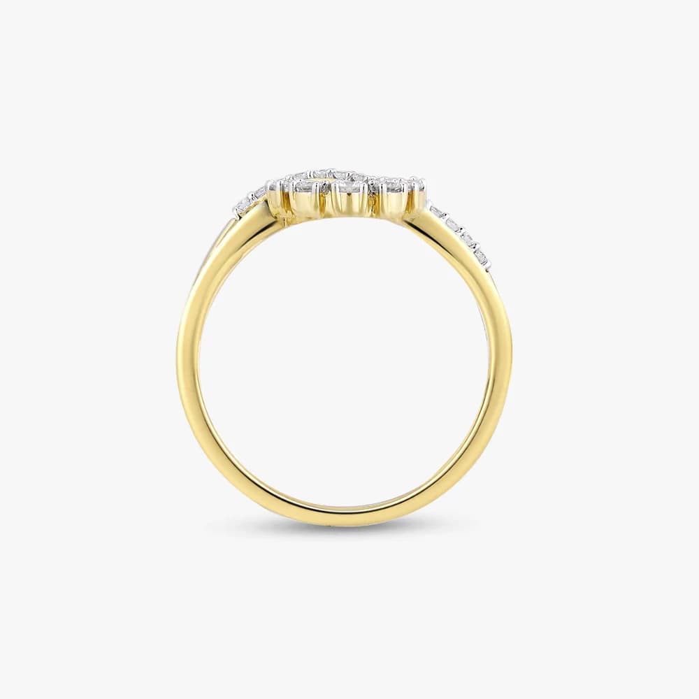 Gilded Circle Diamond Ring — image 4