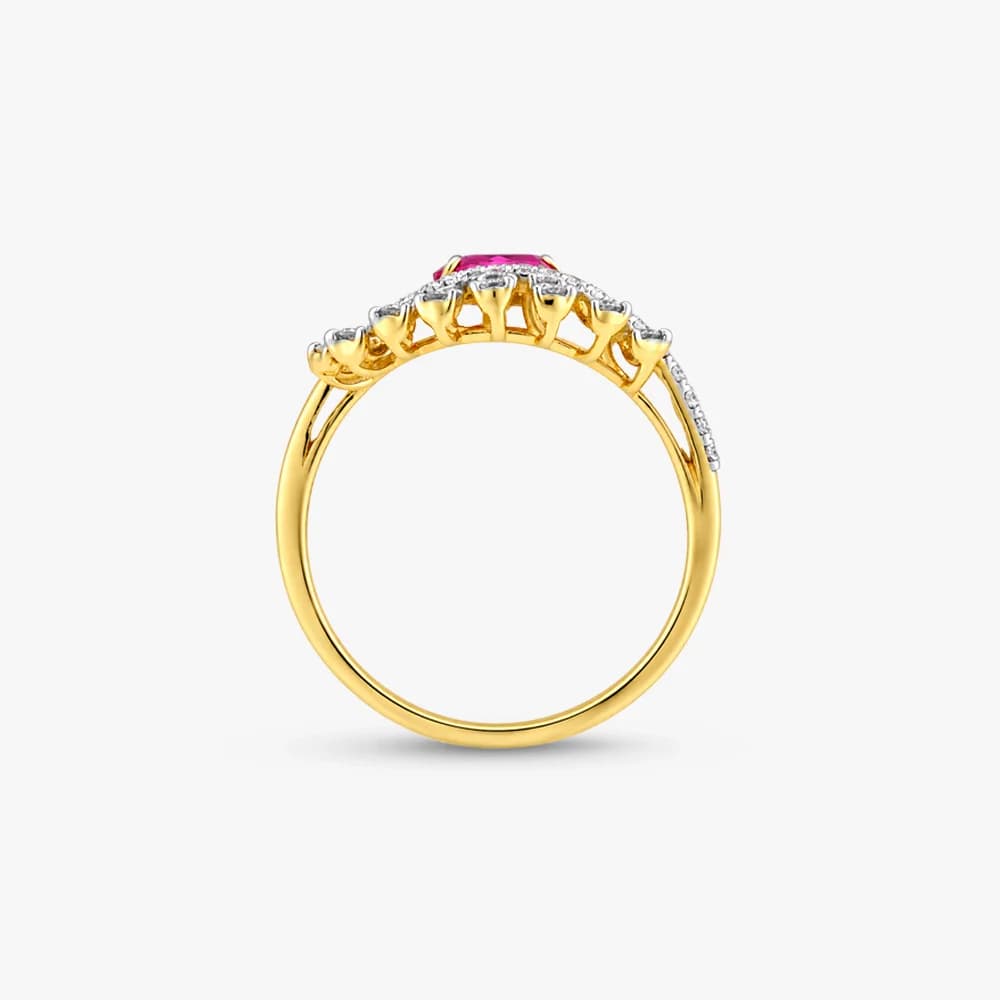 Ruby Crown Diamond Ring — image 4
