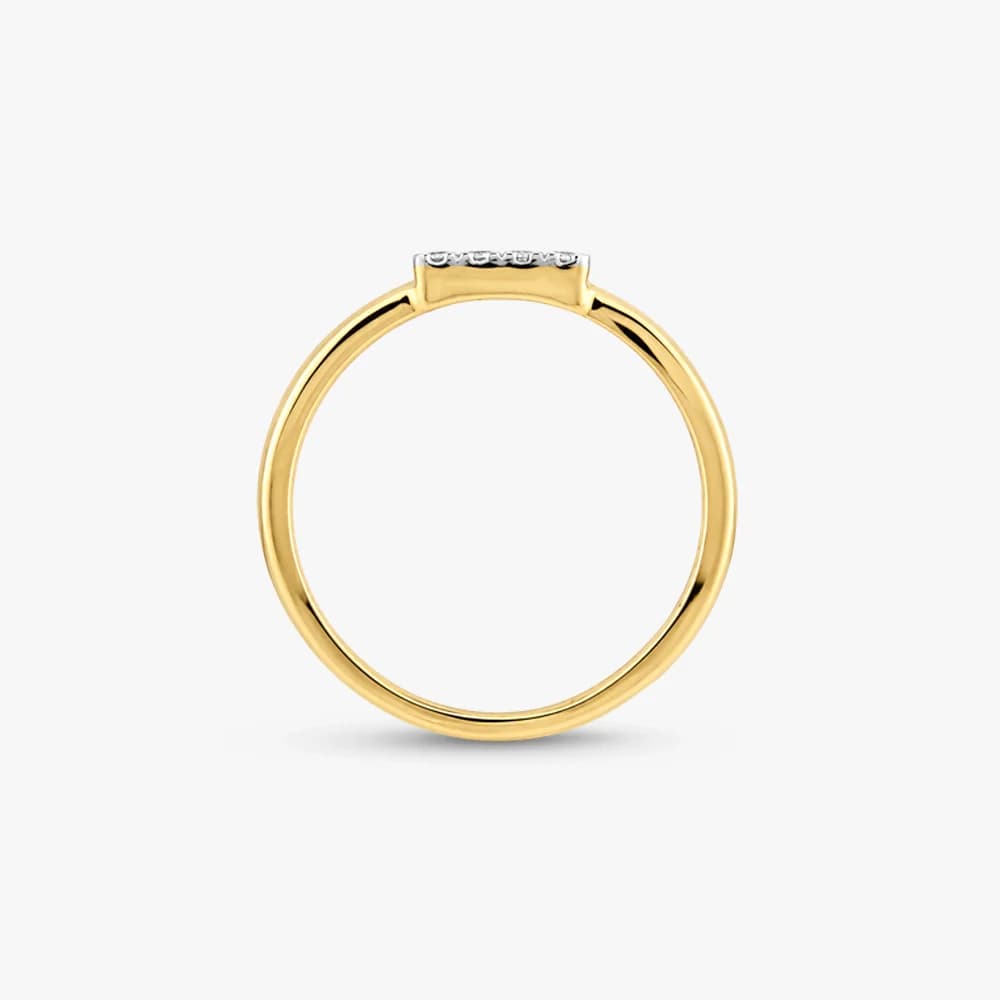 Smooth Rectangle Men's Diamond Ring — image 4