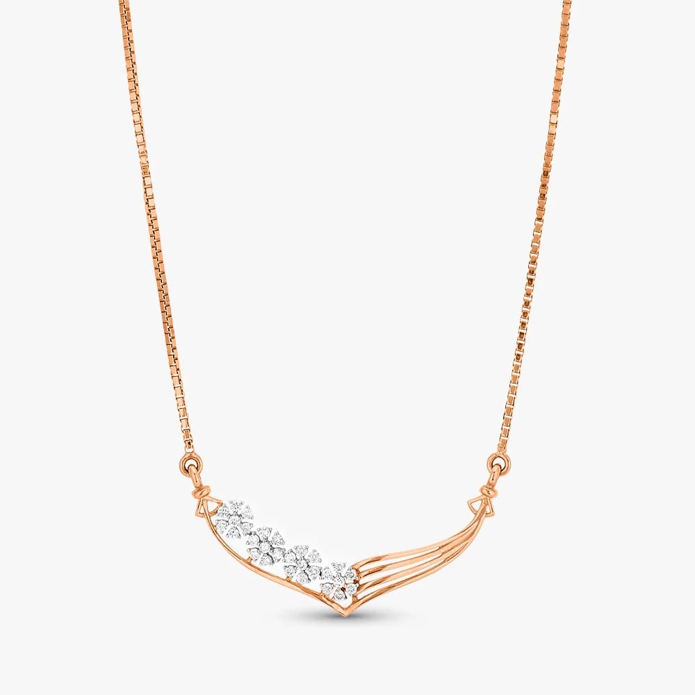 Golden Flow Diamond Necklace — image 1