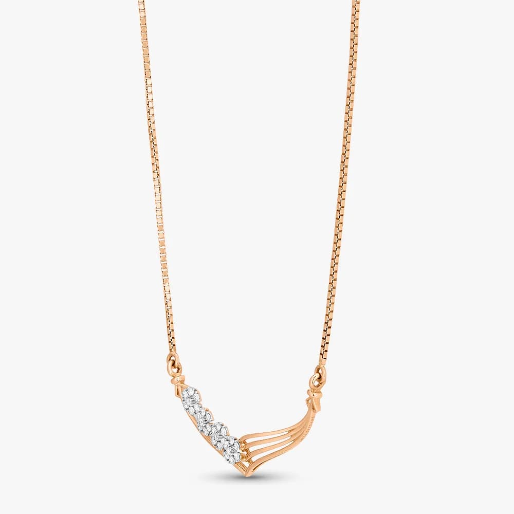 Golden Flow Diamond Necklace — image 2