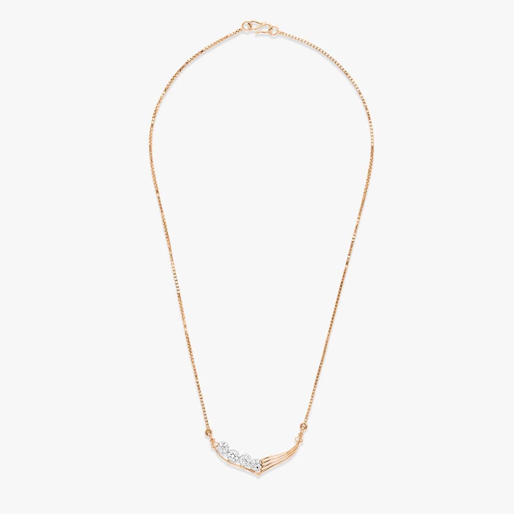 Golden Flow Diamond Necklace — image 3